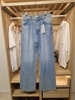 BNWT Zara Womens 90s Full Length Wide Leg Jeans UK 14 Blue Denim Light Wash