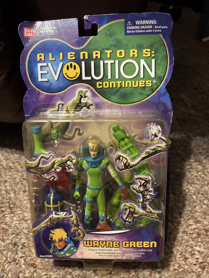 NEW Vintage 2001 Alienators Evolution Continues Wayne Green Action ...