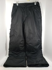 Champion Boys C9 Snow Pants XL 16-18 Adjustable Waist Reinforced Knees, Black