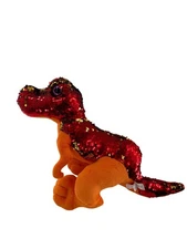 Adventure Planet Sequin Red & Gold Dinosaur Plush Toy 17" T-Rex Decor Rex Dino