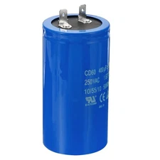 CD60 Run Capacitor 400uF/MFD 250VAC 15% Tolerance 50/60Hz Motor Starting
