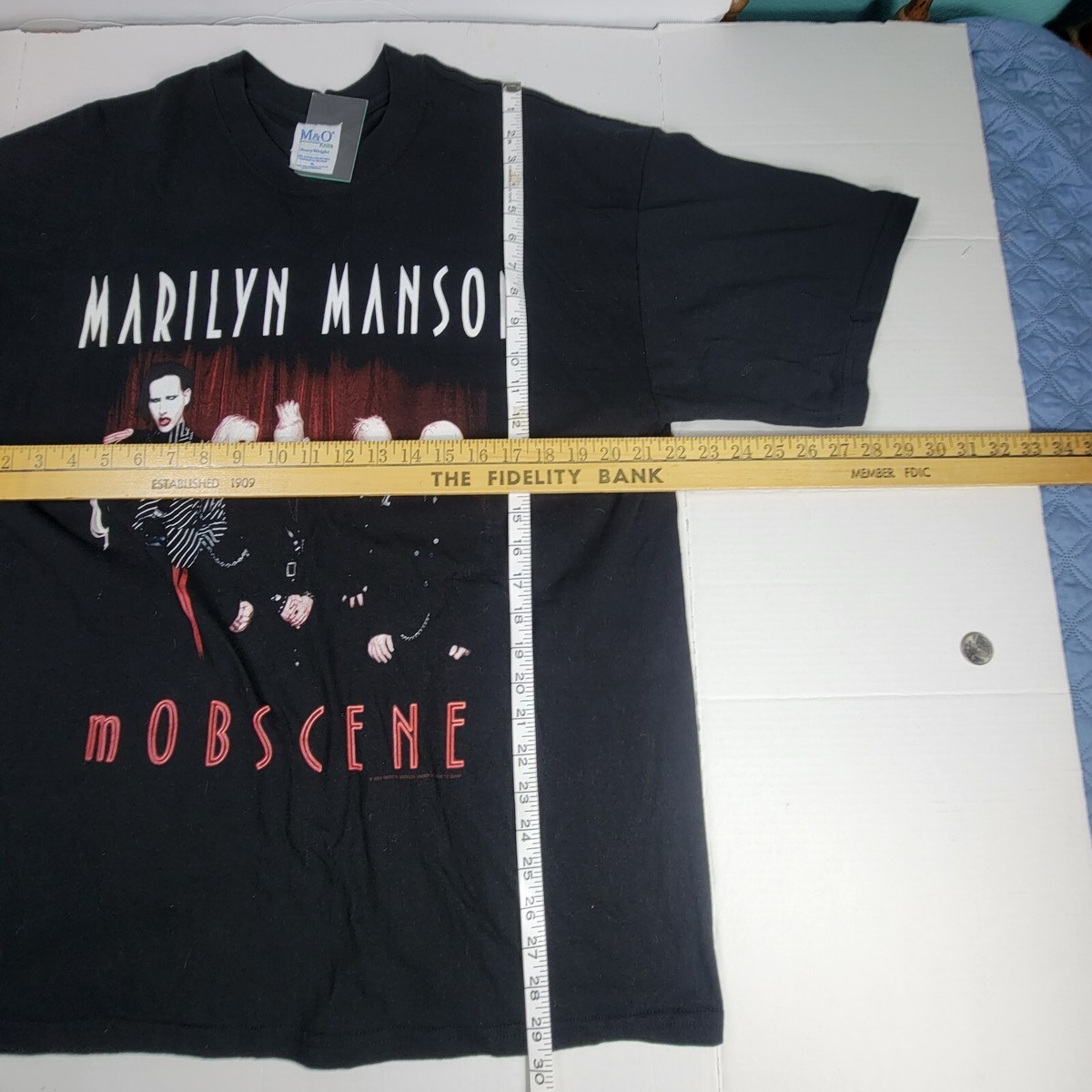 Vtg 00s Marilyn Manson T Shirt Metal Tee Mobscene XL | eBay