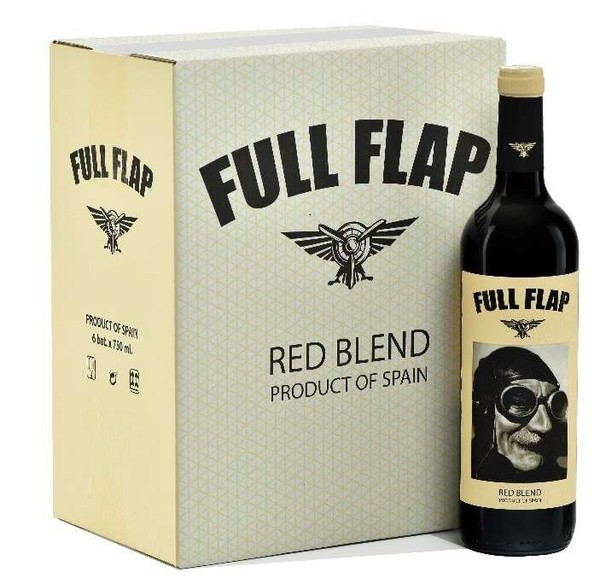 FULL FLAP, RED BLEND, Vino tinto , CASTILLA Y LEÓN,ESPAÑA, CAJA DE 6 BOTELLAS