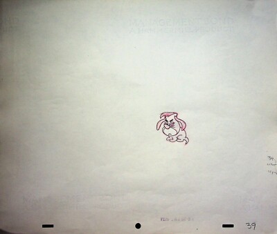 Dixieland Droopy 1954 Hand-Drawn DROOPY Production Pencil MGM Cartoons