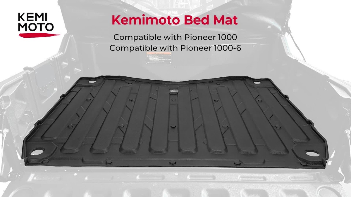 UTV Rear Cargo Bed Liner Mat Anti-Slip For 2016-2025 Honda Pioneer