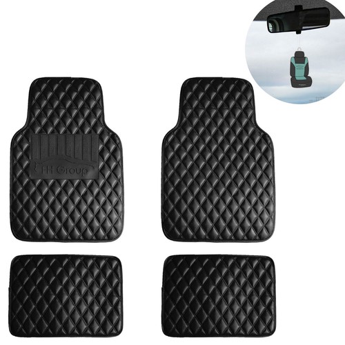 Diamond Car Floor Mats, SUV, Van, Truck, Sedan, Coupé, Adjustable Front And Rear, All-Weather Protection, Black/Beige - Foto 4