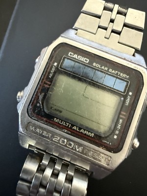 Vintage Men's Casio Digital Solar Watch - DW 2000 Water 200M