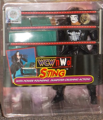 WCW  NWO Slam N Crunch Sting Wrestling Action Figure Circa 1999