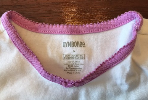 GYMBOREE SZ 5 T-SHIRT 100% COT MAGICAL UNICORN EMBROIDERD APPLIQUÉ SILVER THREAD - Picture 4 of 10
