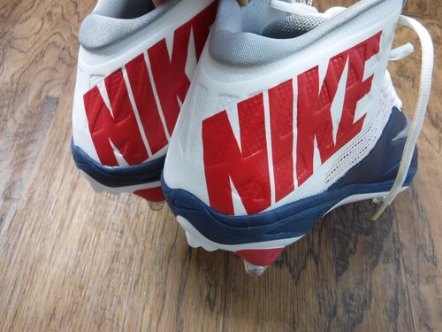 Nike White/Blue Upper Color Red Symbol Football Shoes Men 13.5 ~NWOBOX~ - Picture 8 of 8