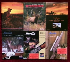 6 Different Firearm Catalogs WINCHESTER, HENRY, MARLIN Rifles 2002 - 2005