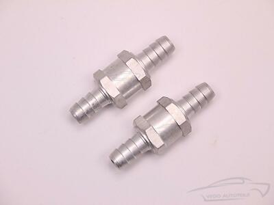 2x ORIGINAL VEGO Aluminium Ventil Rückschlagventil Benzinhahn Gasöl Diesel 10mm