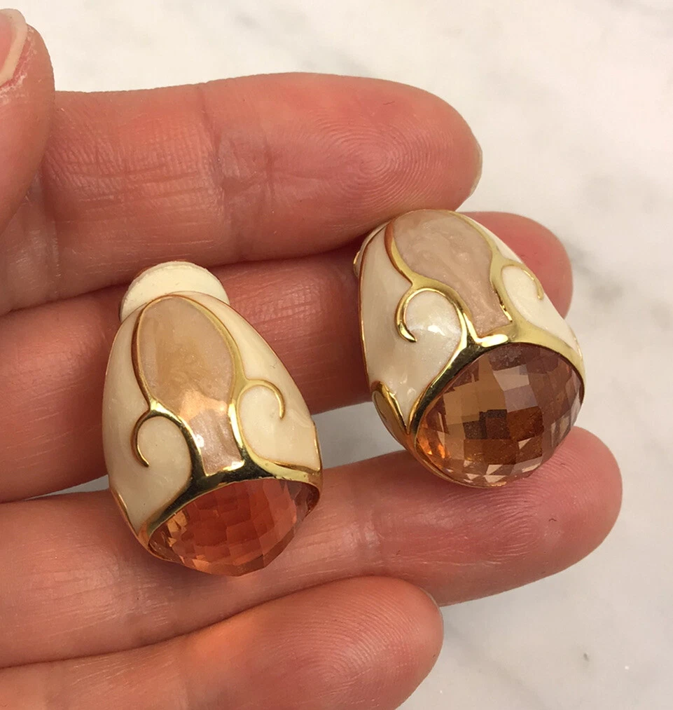 Joan rivers clip on earrings sale