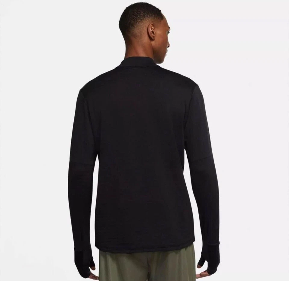 Camiseta de running para hombre Nike Therma Sphere Element 1/2 cremallera gris CZ4229 010 talla S, M Foto 2 de 4