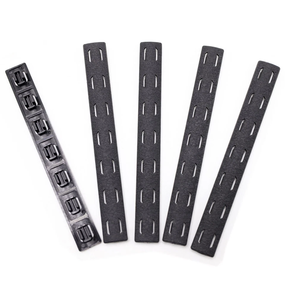 5 PCS 5.5'' M-lok Rail Panel Cover Slots Covers Snap-in Panel Strip - Image 2 of 4