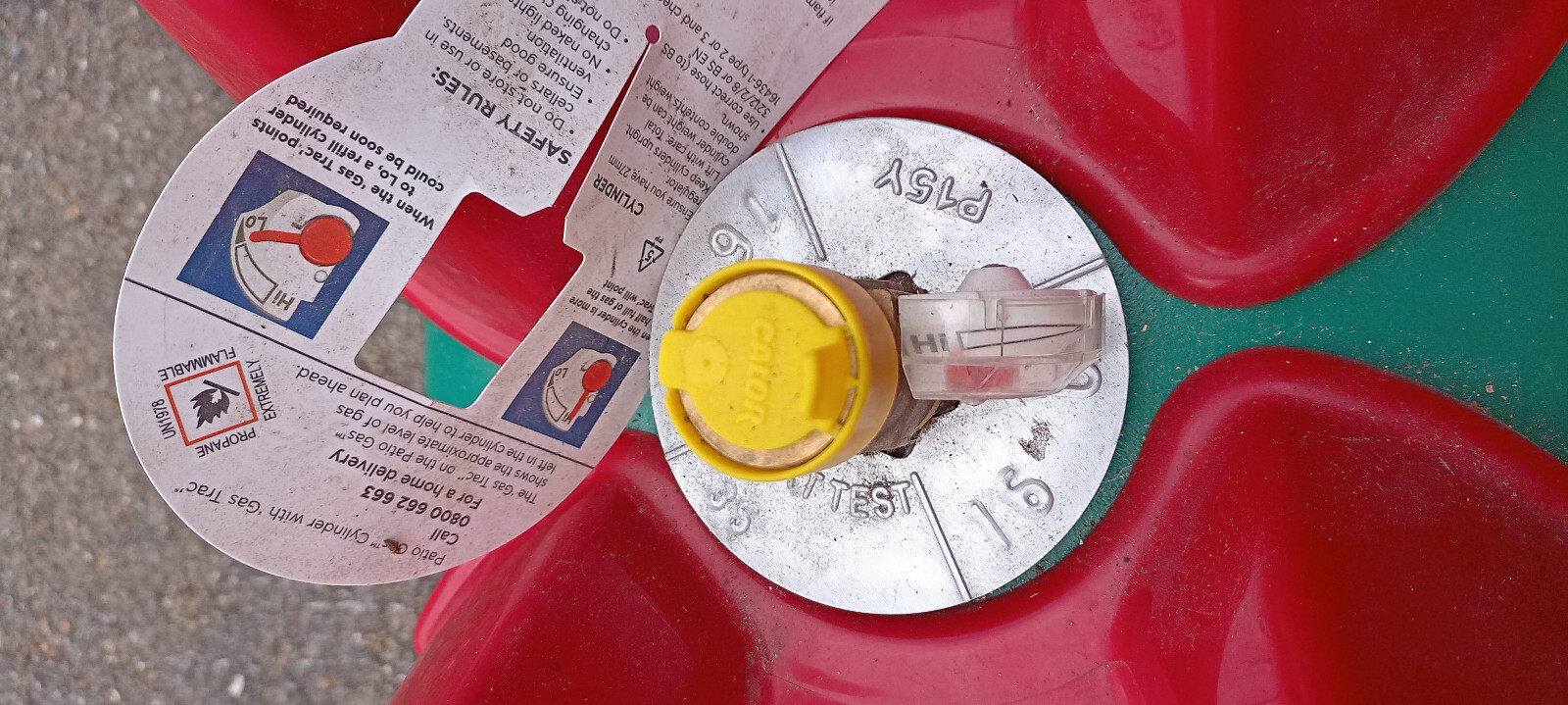 CALOR PATIO GAS BOTTLE 5kg (full, new, unopened with security seal