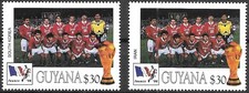 GUYANA - 1998 MNH "World Cup of Football - ERROR (Wrong Country NAMES)" !!!!