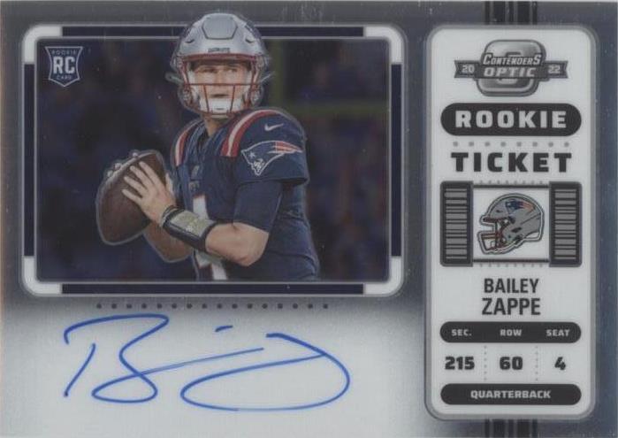 2022 Panini Contenders Optic Bailey Zappe #104 - 1 of 2