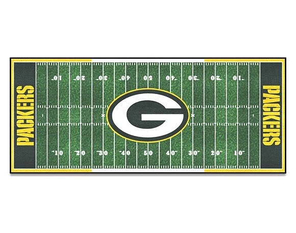 Green Bay Packers Football Field Runner Rug