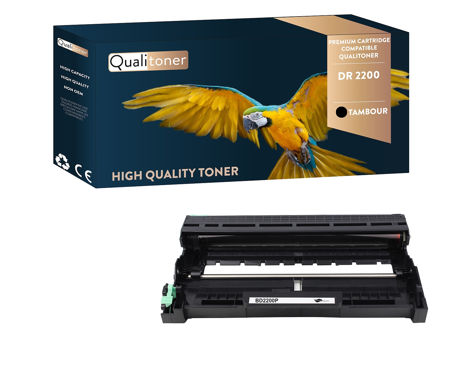 Tambours BROTHER DR2200 premium Qualitoner pour des impressions monochromes précises