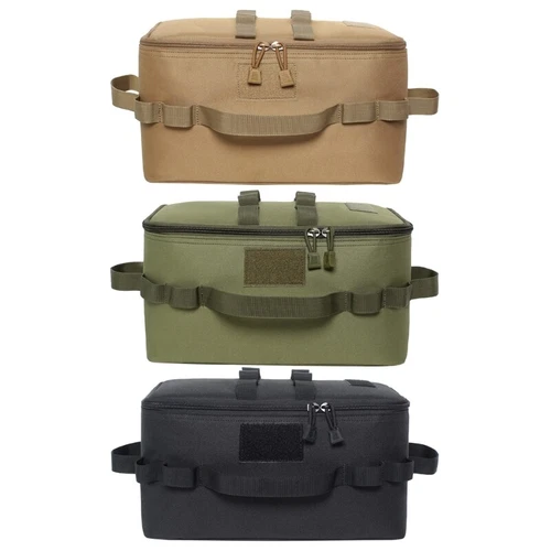 Camping Storage Bag Picnic Basket Outdoor Camping Lamps Gas Stove Carry Bag