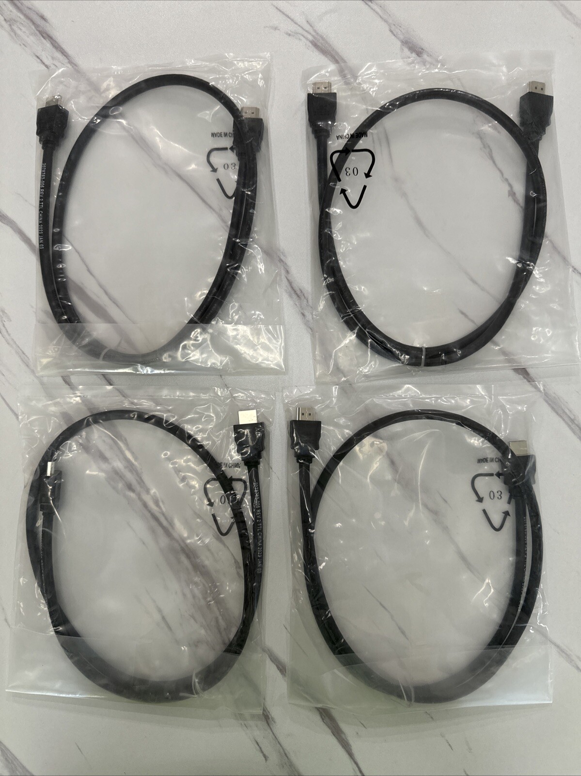 3ft HDMI Cable 4-Pack High Speed with Ethernet-image