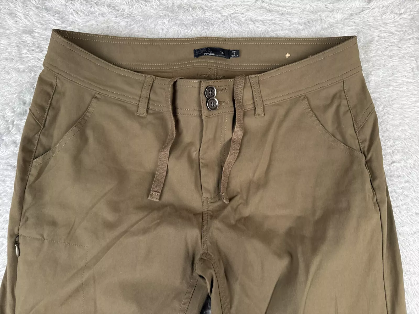 prana cargo nylon blend fishing hiking camping backpacking pants