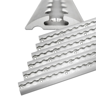 Airlineschiene halbrund Zurrschiene Profil 0,5 m - 16 m silber eloxiert Airline 