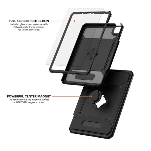 Rokform RUGGED iPad Polycarbonate Phone Case : BLACK - Picture 3 of 4