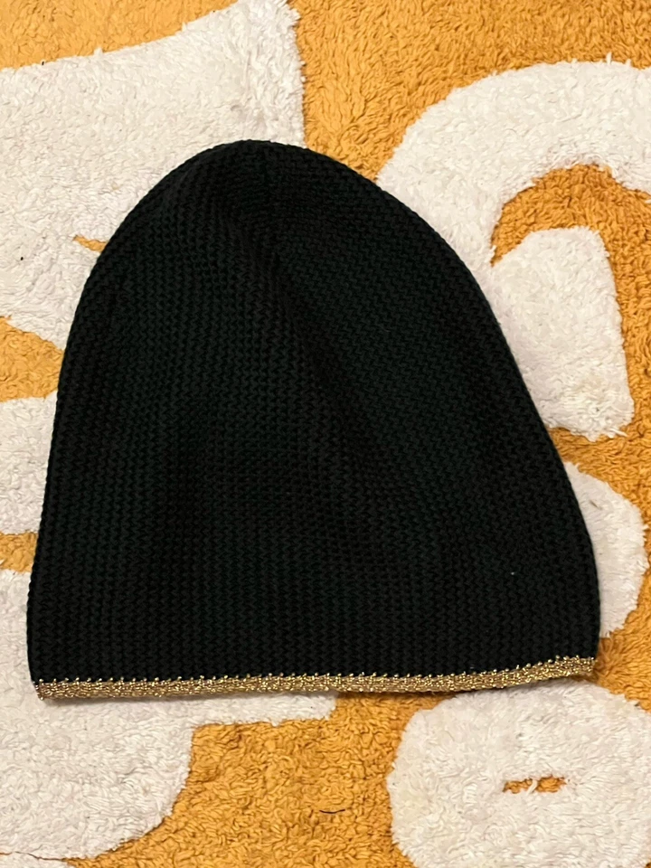 Gucci Gorro Tejido Scully Verde Oscuro Dorado Adulto Unisex M Nuevo Foto 2 de 3