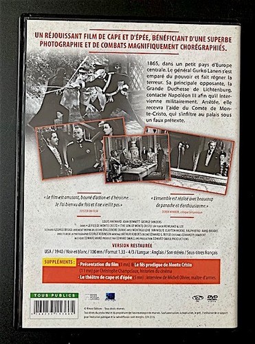 DVD - Der Sohn von Monte Christo - Rowland Lee 1940 - Louis Hayward, George Sanders - Bild 2 von 2