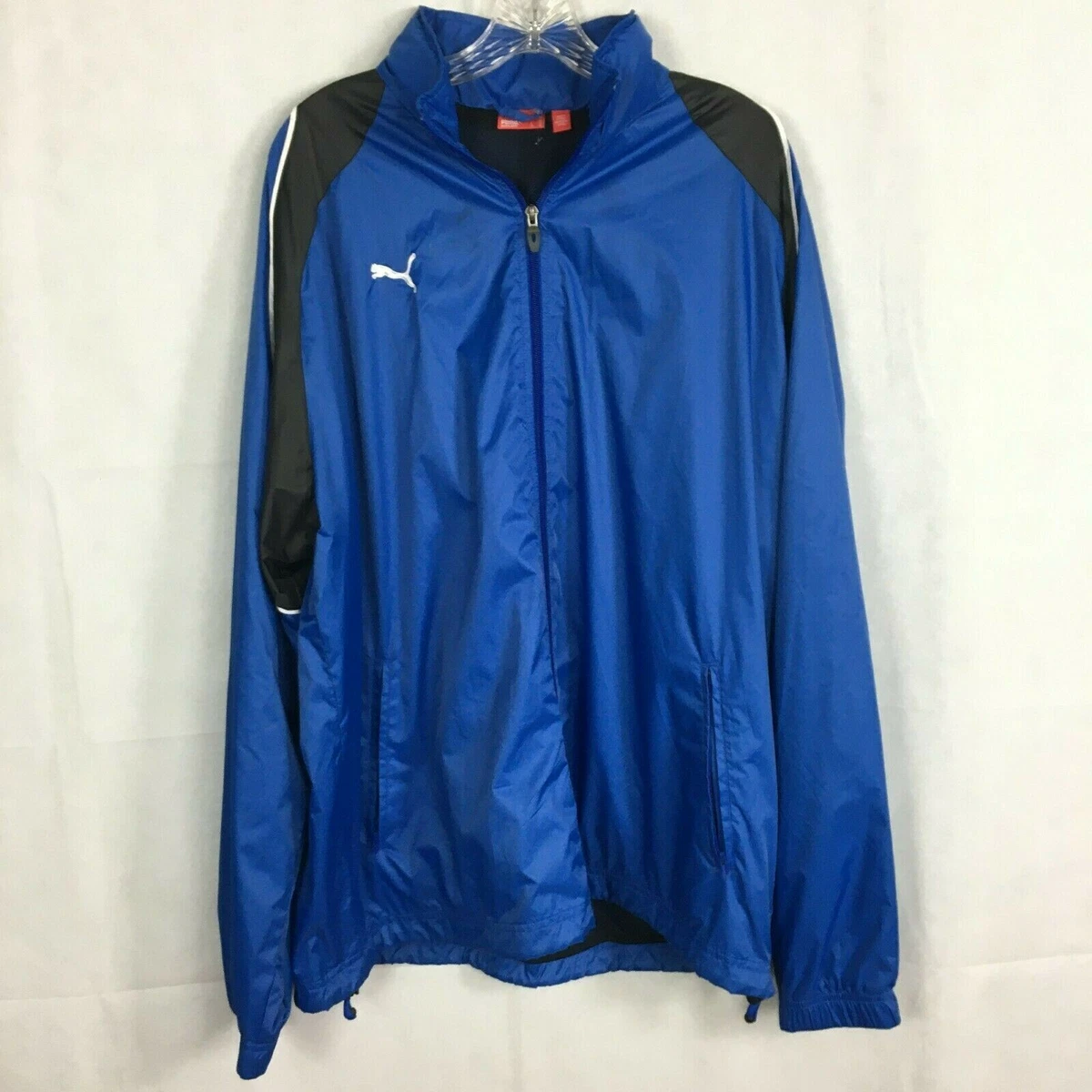 Blue puma windbreaker new arrivals