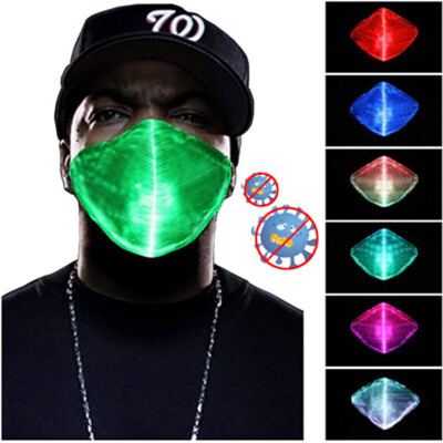 Máscara Led Con Bluetooth Rgb Para Fiesta De Halloween Color Lithium - Foto 7