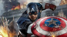 Superheroes captain america superheroes Stitched Gaming Mat Desk 15451