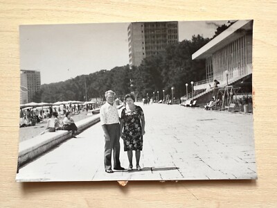 1970s Soviet people Man Tourist Woman Style Fashion Vintage photo