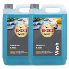 2 x Simoniz Car Shampoo & Wax Removes Dirt pH Neutral Cleaner Shine Soap 5L