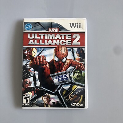 Marvel Ultimate Alliance 2 (Nintendo Wii Game, 2007) - No Comic Book - Untested