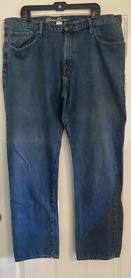 ストレート Eddie Bauer Relaxed Fit Straight Leg Blue Denim Jeans Men's Size