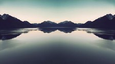 Landscape nature lake Custom Gaming Mat Desk