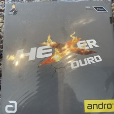 Andro Hexer Duro Table Tennis Ping Pong Rubber, 1,9mm Black