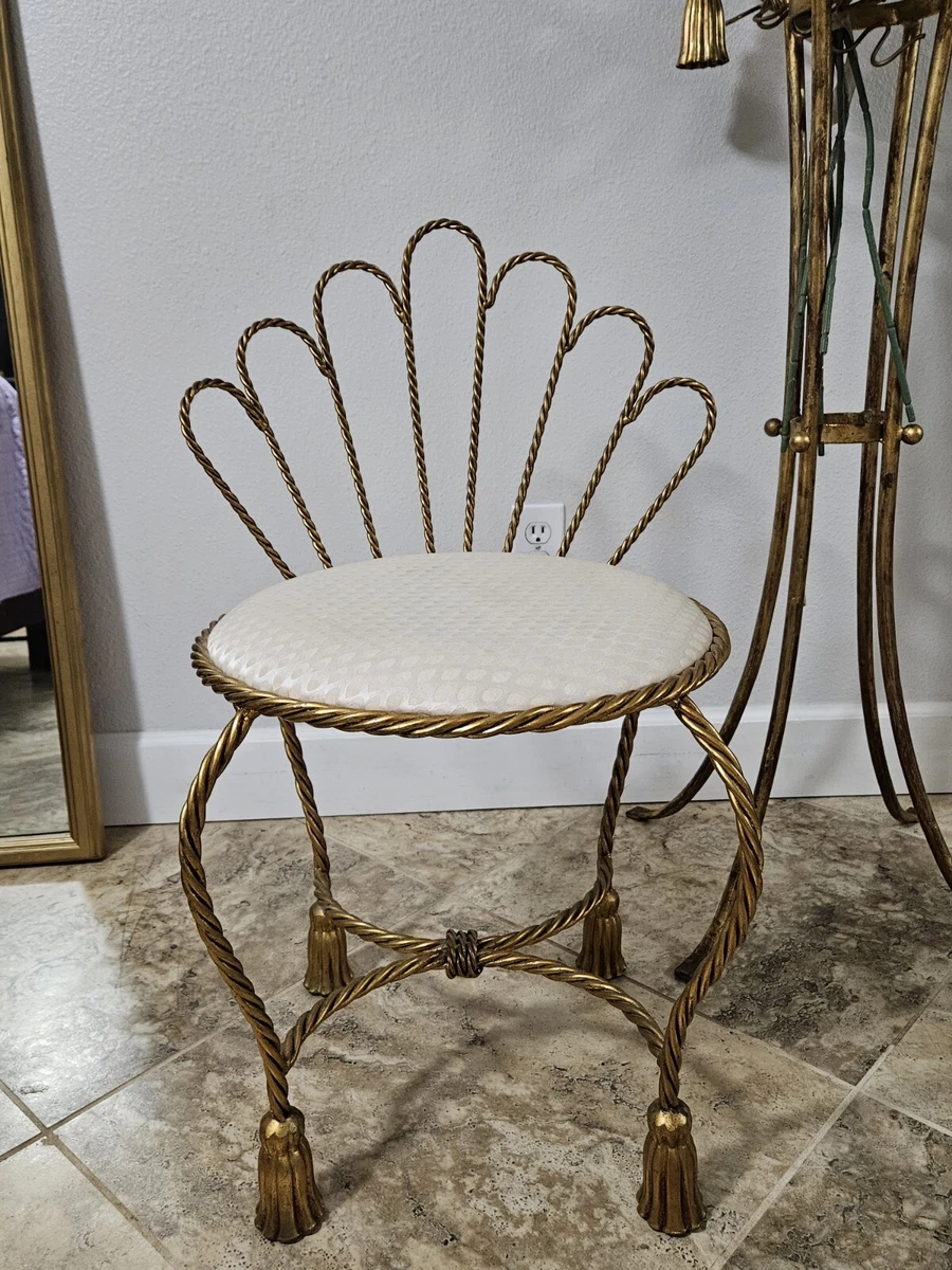 Hollywood regency vanity chair sale