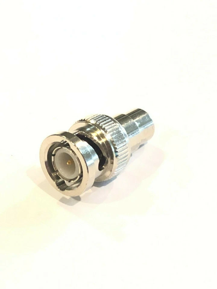 Pack of (3) BNC Male British Naval Connector to Female RCA Connector Adapter - Image 2 of 4