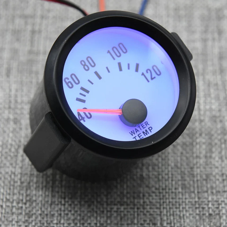 52MM Racing Gauge 40~120 Celsius Water Temperature Gauge with Sensor 1/8 NPT - Image 3 of 4