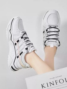 Chaussures de Sport Basket Femme Basses Blanc Noir Lacets Mode Confortable  1031 | eBay