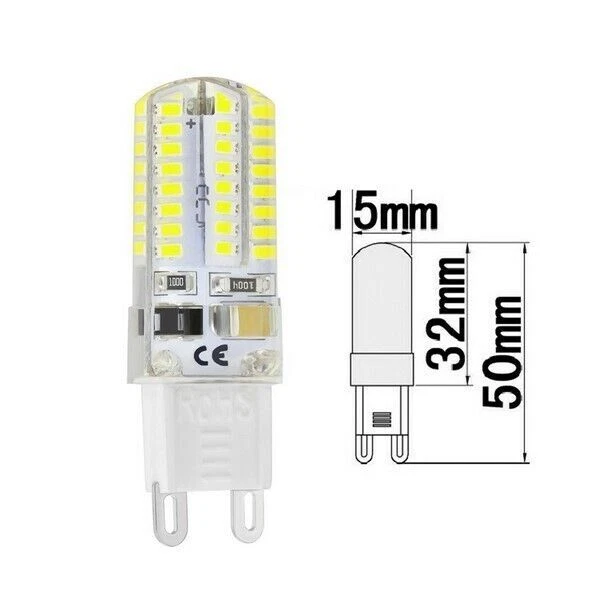 10x G9 led bulb cool white 5w light bulbs capsule lamps smd AC 220V Cold 6000K - Image 2 of 4