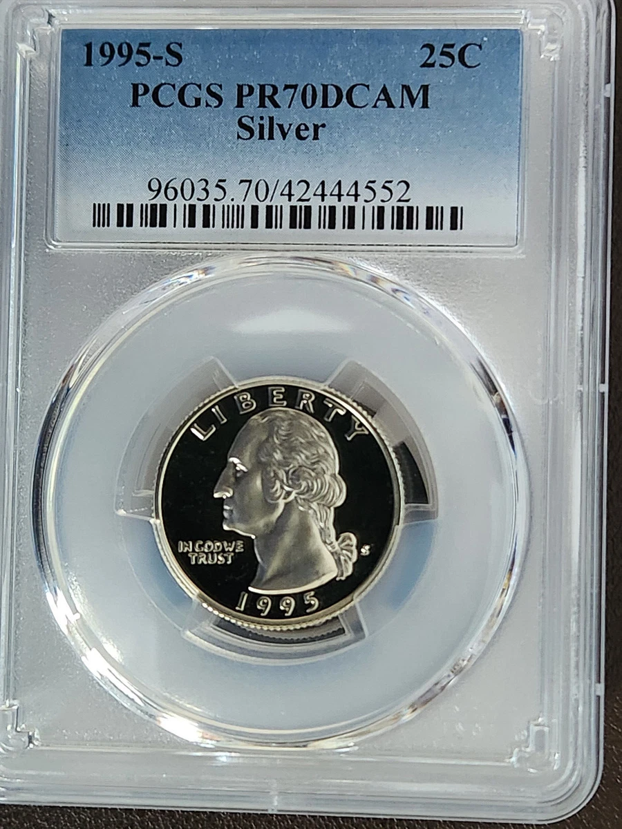 Silver PR 70 Graded 1995 Washington Quarters (1932-1998) for sale