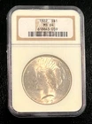 Spectacular 1922  Peace Silver Dollar,  Slabbed NGC Gold Label MS 64