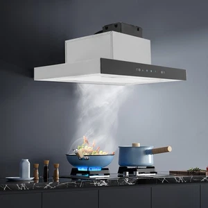 23.6in Évent de cuisine en acier inoxydable 350CFM 3-Speed Support mural pour ventilateur