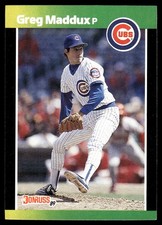 Greg Maddux 1989 Donruss Baseball's Best #37 Chicago Cubs FREE SHIP AutographDen