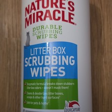 Nature's Miracle Litter Box Scrubbing Wipes OdorCapture Enzymatic Formula